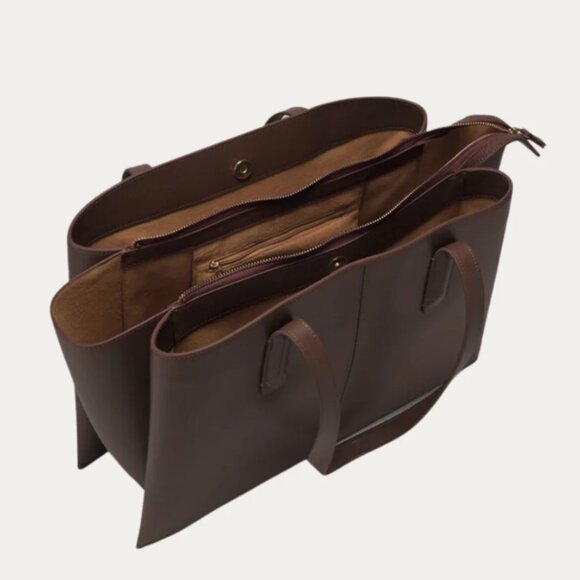 FRĒJA NYC Paloma Tote | Espresso Leather - Picture 2 of 7